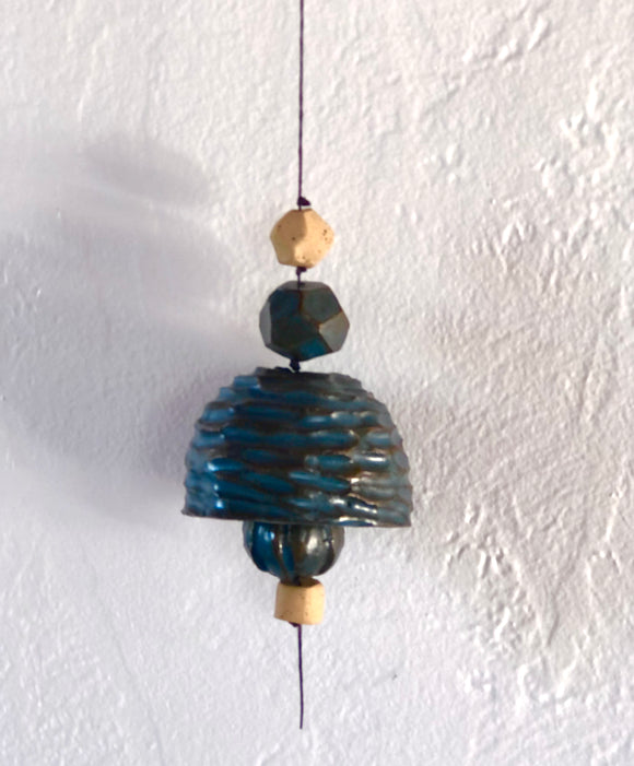 Large Shiny Teal Belle Chime No.21