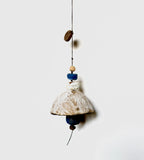 Small White & Cobalt Blue Chime