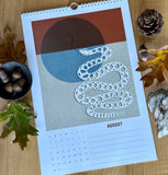 California Sierra Wildlife 2026 Calendar – Hand Illustrated Mid Century Modern Wall Art