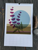 2027 Western Wildflower Wall Calendar – Hand Illustrated Minimal, Mid Century Modern Art, California Inspired