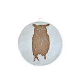 Owl- Medium Round Wall Plaque