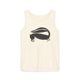 Ivory Ghost Rabbit Tank — Minimal Wildlife Graphic Tank by Diana Fayt