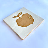 Golden Apple-Large Square Wall Plaque