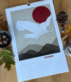 California Sierra Wildlife 2026 Calendar – Hand Illustrated Mid Century Modern Wall Art