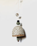 Large Ivory & Turquoise Small Facet Belle Chime