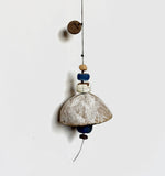 Small White & Cobalt Blue Chime