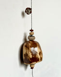 Large Faceted Walnut Brown Belle Chime