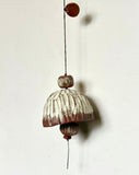 Medium Carved Ivory & Red Clay Belle Chime