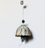 Large Chocolate Brown & White Stripe Belle Chime