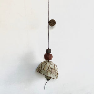 Medium Faceted Brown & Ivory Belle Chime No.11