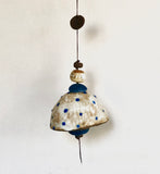 Medium White & Blue Polka Dot Belle Chime No.9