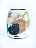 Singing Bird Barrel Vase