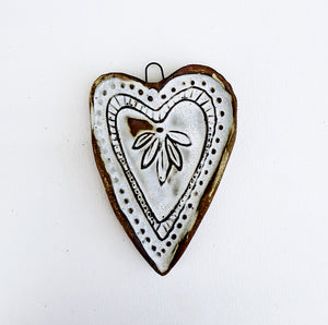 Large Folk Heart- Wall Tile