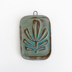 Heart Leaves Wall Tile -Turquoise