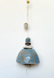 Large Faceted Teal Belle Chime