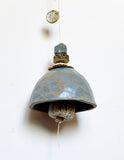 Large Faceted Teal Belle Chime