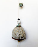 Large Speckled Tan & Turquoise Belle Chime