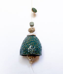 Large Shiny Teal Turquoise Belle Chime