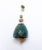 Large Shiny Teal Turquoise Belle Chime