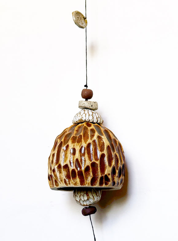 Large Walnut Brown Belle Chime