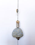 Small Carved Ice Blue Belle Chime