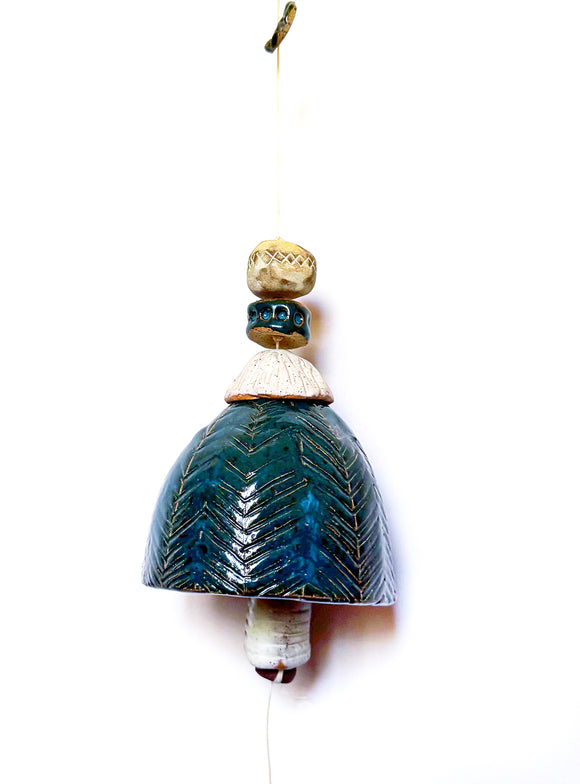 Extra Large Shiny Teal Belle Chime