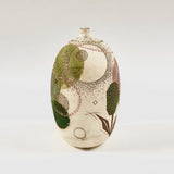 Ghost Swallow Green & Pink Pod Vase