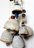 Extra Small Carved White, Turquoise & Cobalt Belle Chime