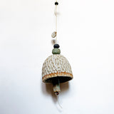Large Faceted Ivory and Natural Belle Chime