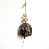 Large Faceted Cocoa Brown Belle Chime