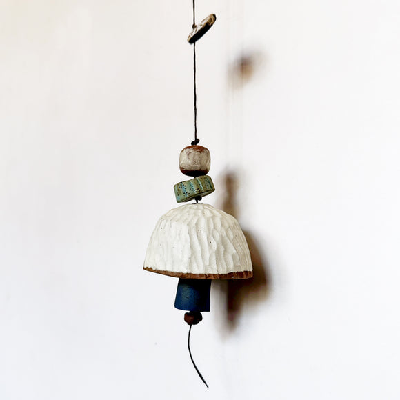Extra Small Carved White, Turquoise & Cobalt Belle Chime