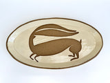 Running Rabbit Oval Platter