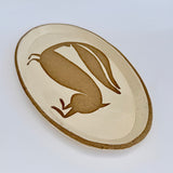 Running Rabbit Oval Platter