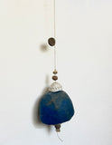 Large Cobalt Faceted Belle Chime
