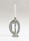 White Abstract Candelabra