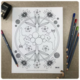 Set of 3 Coloring Pages